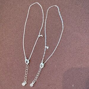 LC Lauren Conrad Women's Anklets- Elegant Silver